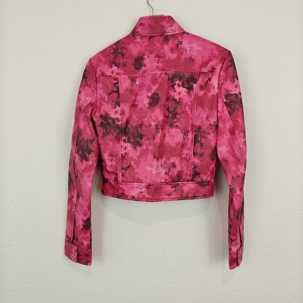 I.AM.GIA $365 womens Reika Jacket Pink Faux Leather Zip Front Size XS Women's - Picture 14 of 16